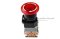 [E] สวิตช์ปุ่มกด หยุดฉุกเฉิน ปุ่มสีแดง พร้อมไฟสถานะ 24 V LA167-D8-11ZS ขนาด 22 mm รุ่น 2NC